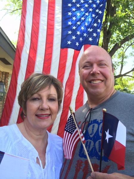 Linda and me on the 4th of July, 2014